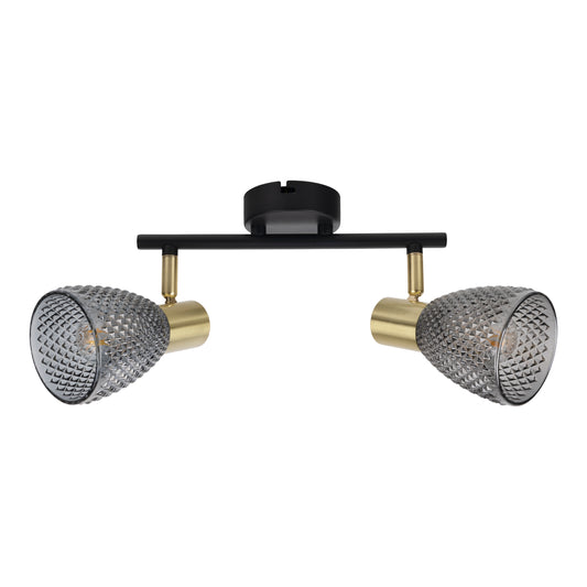 2er Spot Wand-/Deckenleuchte "LINDITA" L: 34,5cm