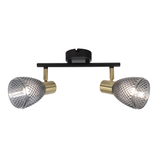 2er Spot Wand-/Deckenleuchte "LINDITA" L: 34,5cm