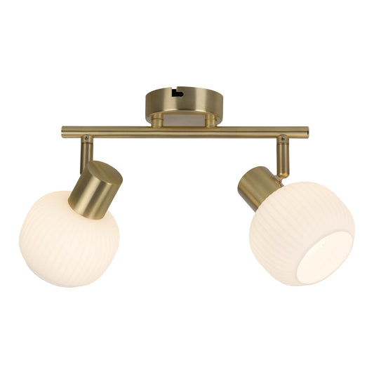 2er Spot Wand-/Deckenleuchte "LEARTA" L: 25cm