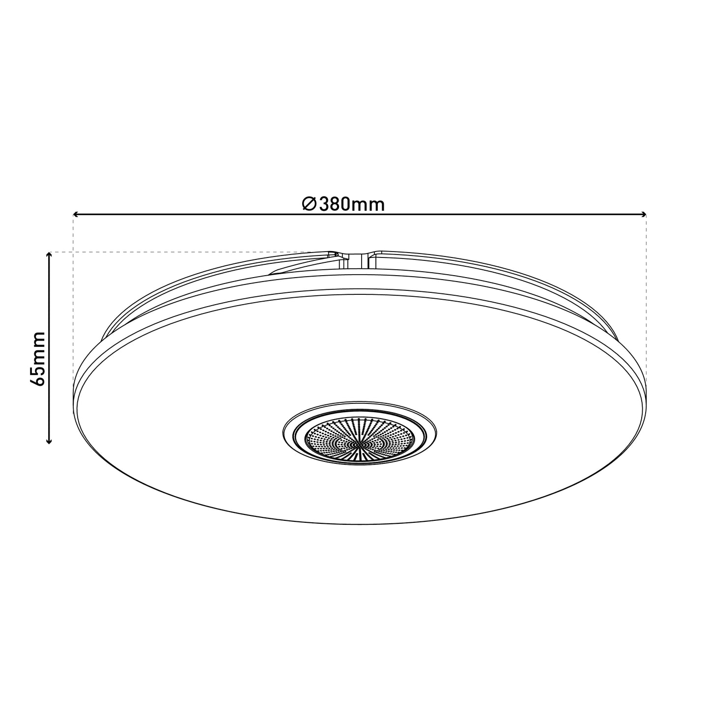 LED / CCT Deckenleuchte "NORDERNEY" inkl. Naturgeräuschen Ø: 38cm