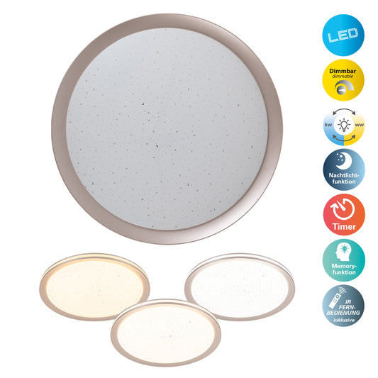 LED / CCT Deckenleuchte "LIEBENZELL" Ø: 50cm