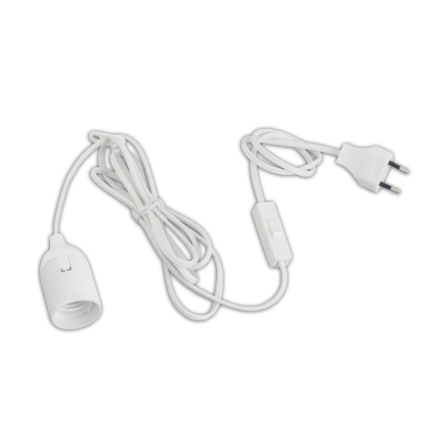 Pendel für Papierstern mit Stecker in weiß "PENDRA"