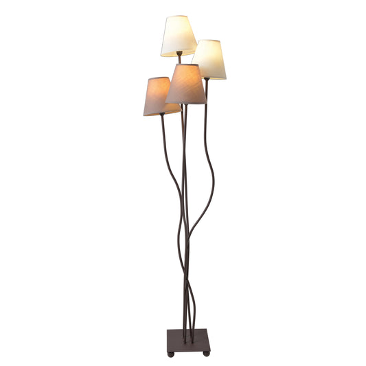 4er Stehleuchte "BOHO" 140cm braun