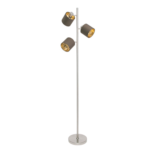 Stehleuchte "MARON" H: 153cm braun