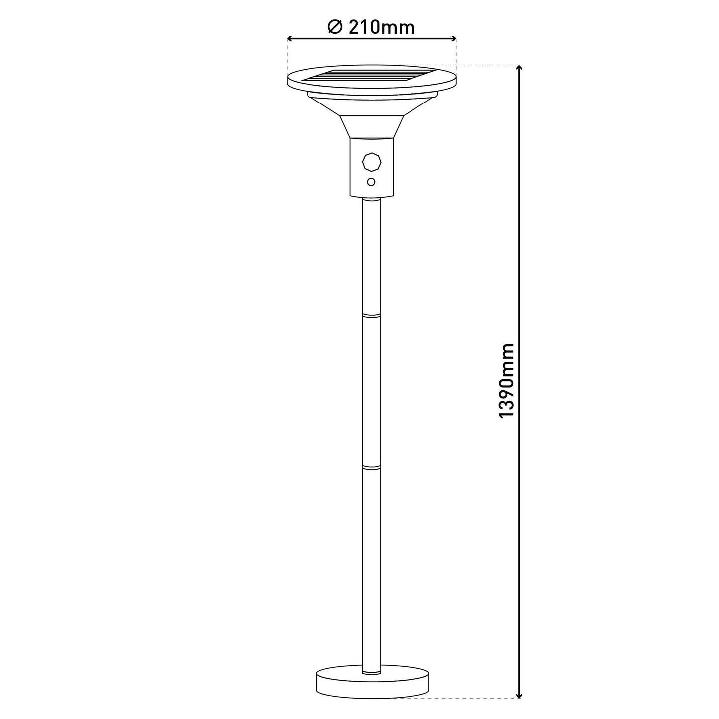 LED Solarstehleuchte "NORA"