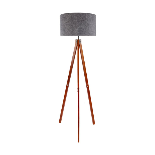 Stehleuchte "FILCO" braun/grau H: 147 cm
