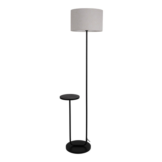 Stehleuchte mit integriertem Tisch "TORDIS" H: 157cm schwarz