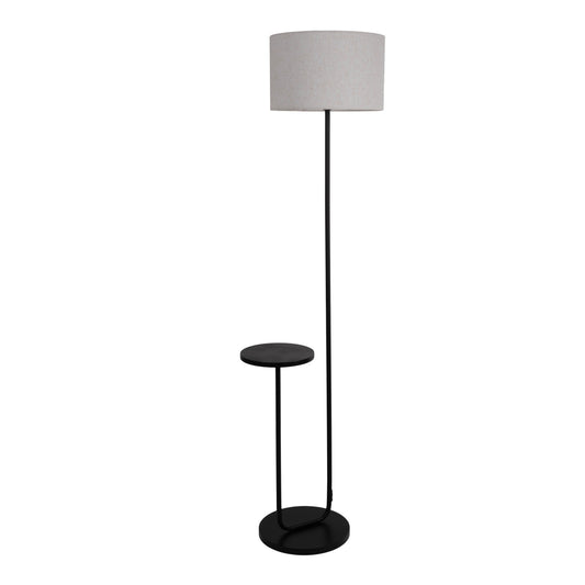 Stehleuchte mit integriertem Tisch "TORDIS" H: 157cm schwarz