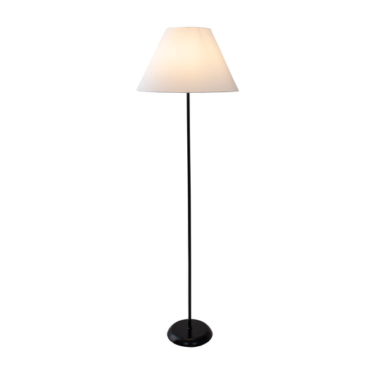 Stoffstehleuchte "JUNO" weiß h: 154cm