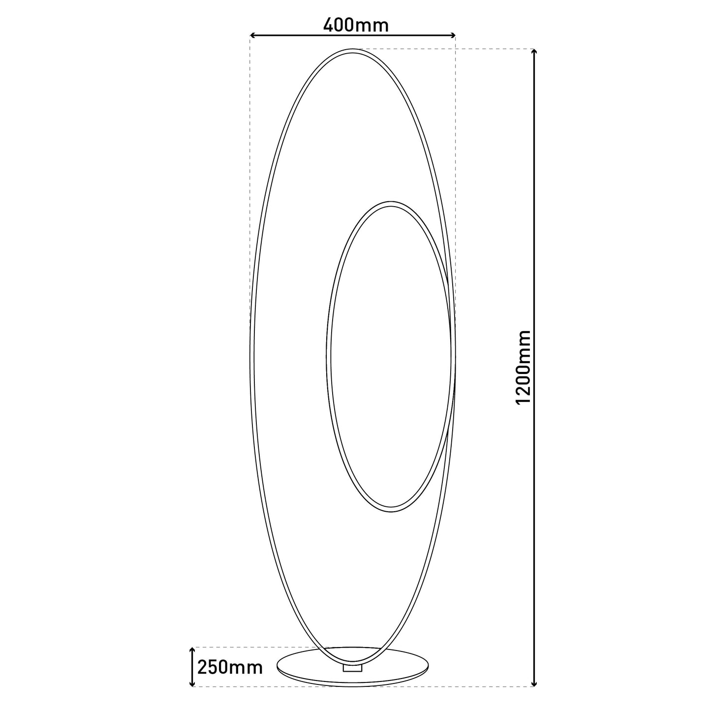 LED Stehleuchte h: 120cm weiß "ODRIVE"