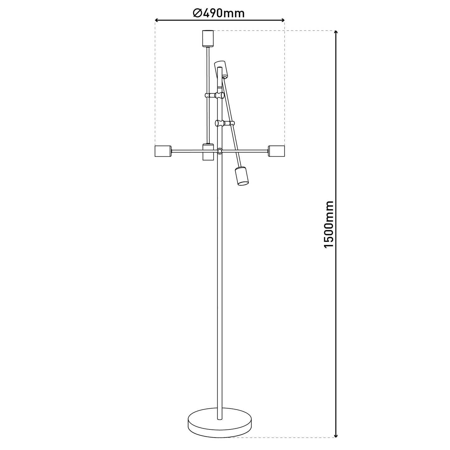 Stehleuchte "MODO" H: 150 cm