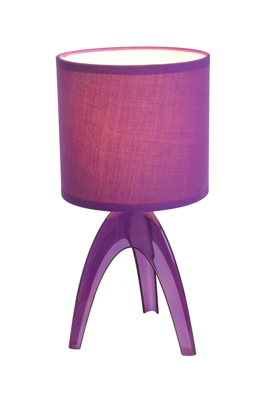 Tischleuchte "TADEUS" H: 27cm lila