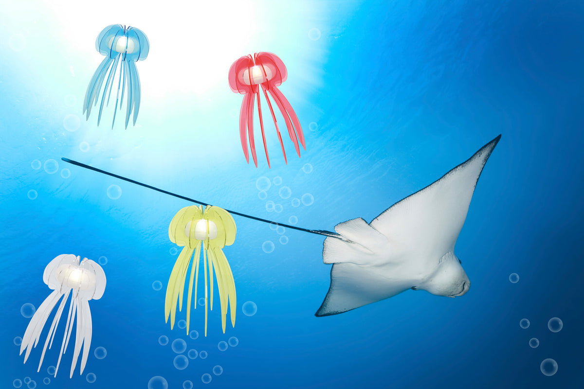 LED Tischleuchte "Jellyfish" in gelb