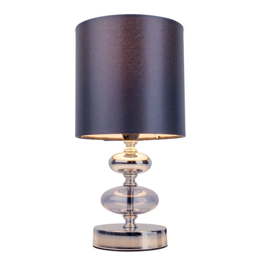 Stoff-/Tischleuchte "MALI" H: 28,5cm anthrazit