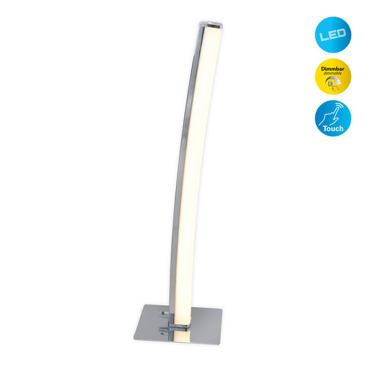 LED Tischleuchte "DUBAI" H: 50cm chrom