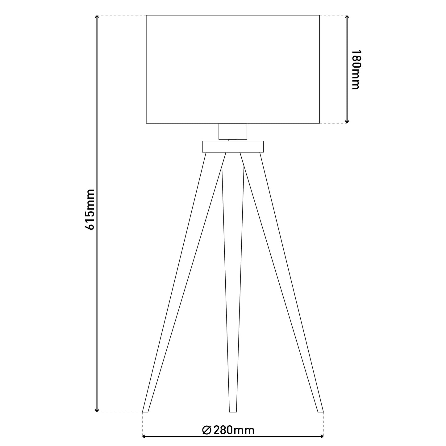 Hockerleuchte 3-Bein "TRIPOD"
