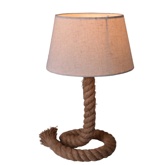 Tischleuchte "ROPE" inkl. Textilschirm H: 40cm