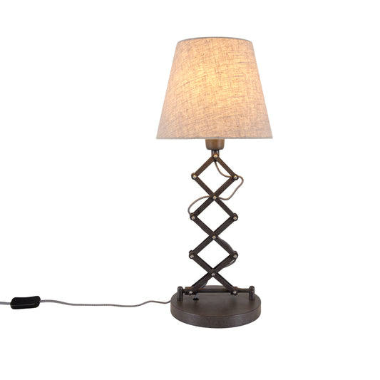Scherentischleuchte "ADRIENNE" H: 71cm natur