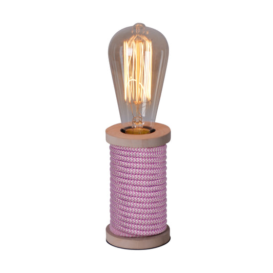 Tischleuchte "MAX" H: 12cm pink/weiß