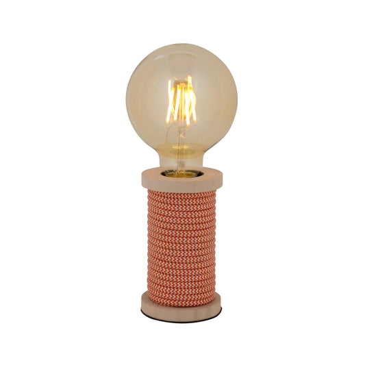 Tischleuchte "MAX" H: 12cm orange/weiß
