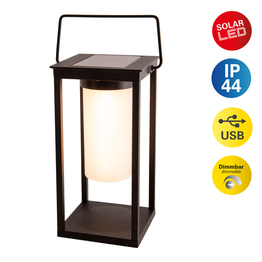 LED Solarlaterne "JILU" H: 28cm