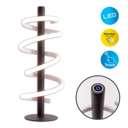 LED Tischleuchte "BELLEZA" H: 50cm schwarz