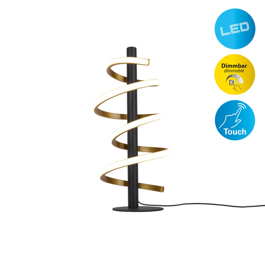 LED Tischleuchte "BELLEZA" H: 50cm gold