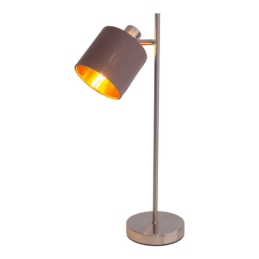 Tischleuchte "MARON" H: 51cm braun