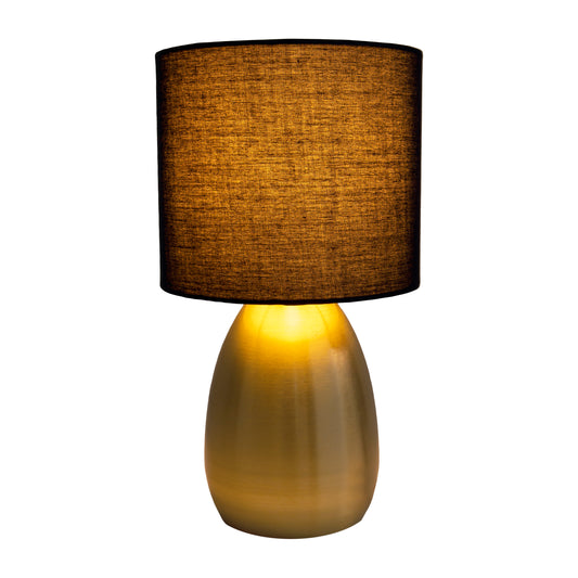 Tischleuchte "AURUM" H: 33cm gold / schwarz