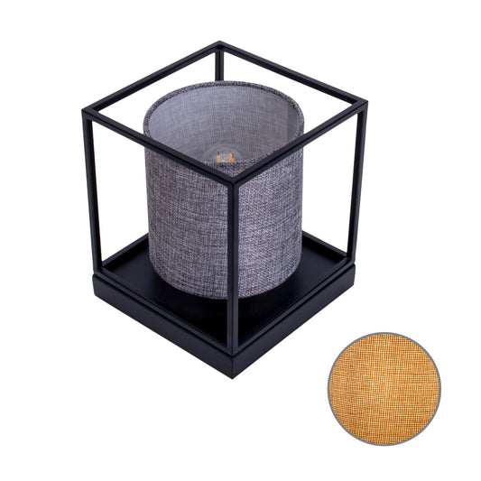 Tischleuchte "BETA" H: 17cm grau