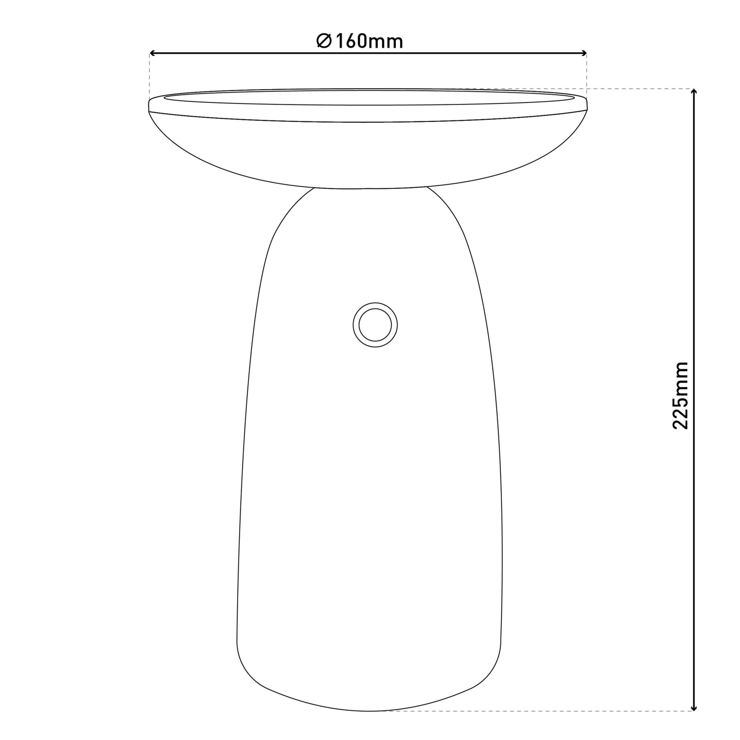 LED Solarleuchte "ADA" H: 22,5cm weiß