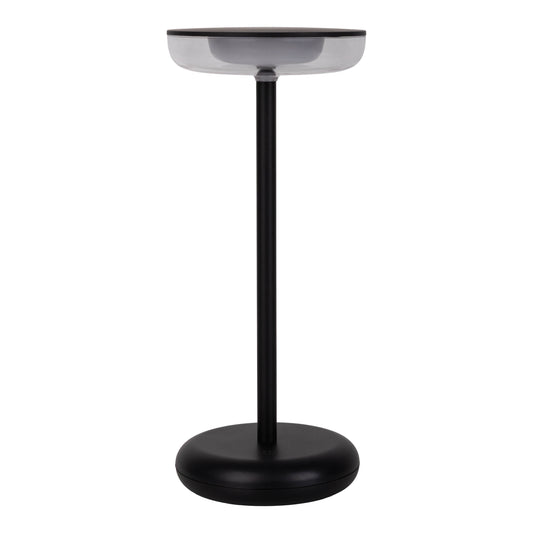 Außentischleuchten - Akku-/Tischleuchte "PASI" H: 26,4cm schwarz, Tischlampe für den Außenbereich im Design Style aus Kunststoff in schwarz, 26,4 cm hoch, Ø 11 cm, LED Platine dimmbar Berührungssensor Akkubetrieb Inkl. Memoryfunktion