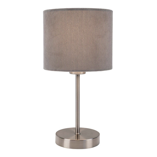 Tischleuchte "ARDITA" H: 36cm grau