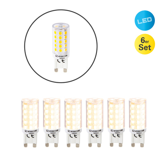 6er-Set LED Leuchtmittel "DENNY" G9 / 3,5 W