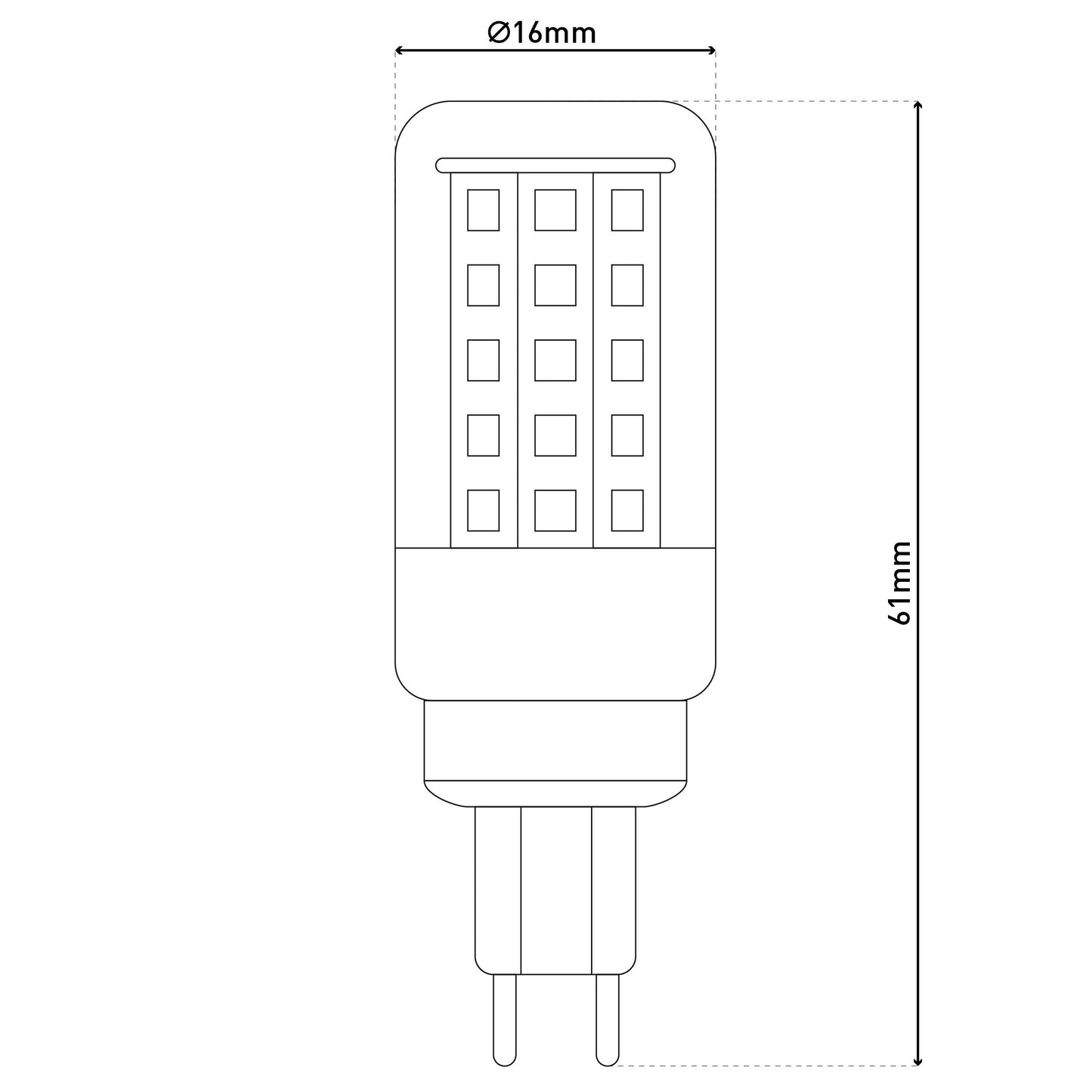 6er-Set LED Leuchtmittel "DENNY" G9 / 3,5 W