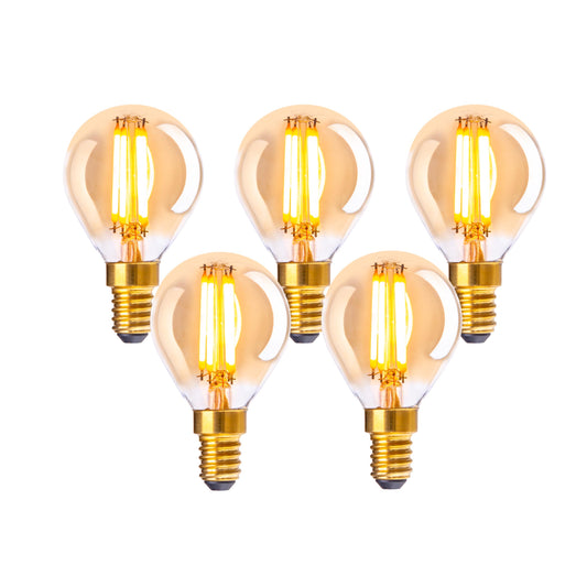 5er-Set E14 LED Leuchtmittel "DILLY" H: 7,8cm warmweiß