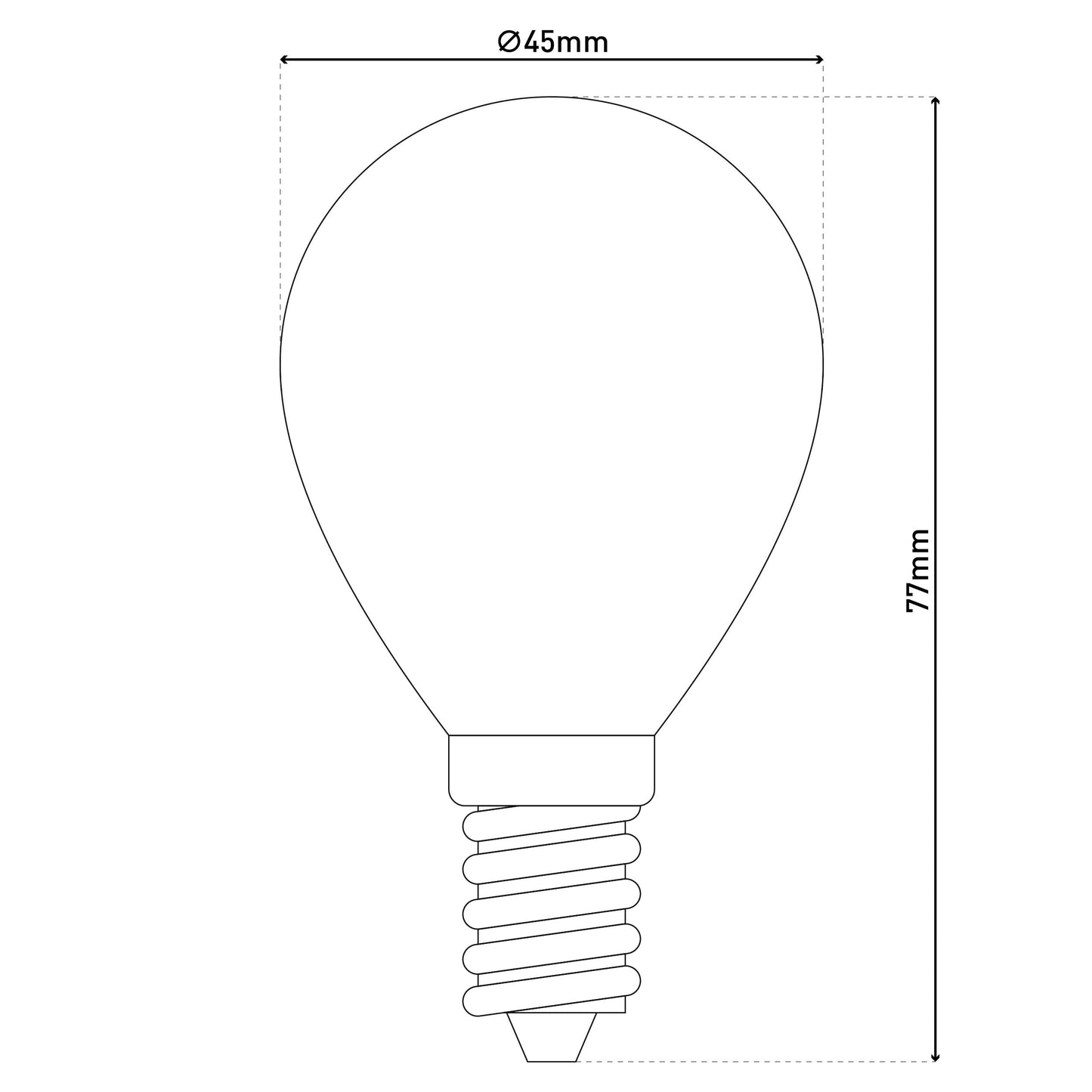5er-Set E14 LED Leuchtmittel "DILLY" H: 7,8cm warmweiß
