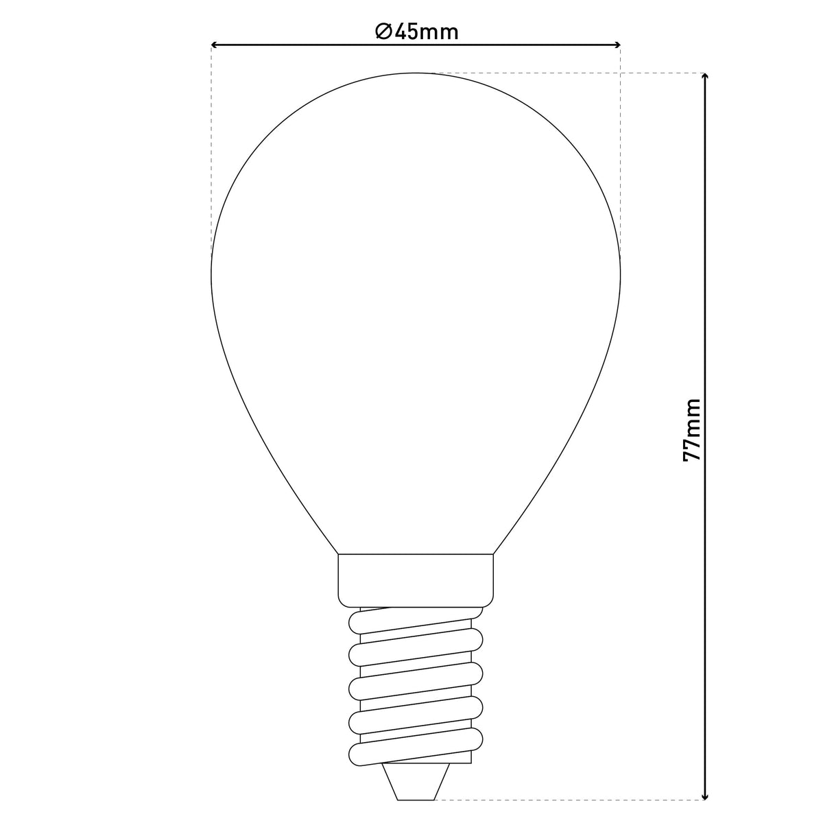 5er-Set E14 LED Leuchtmittel "DILLY" H: 7,8cm warmweiß