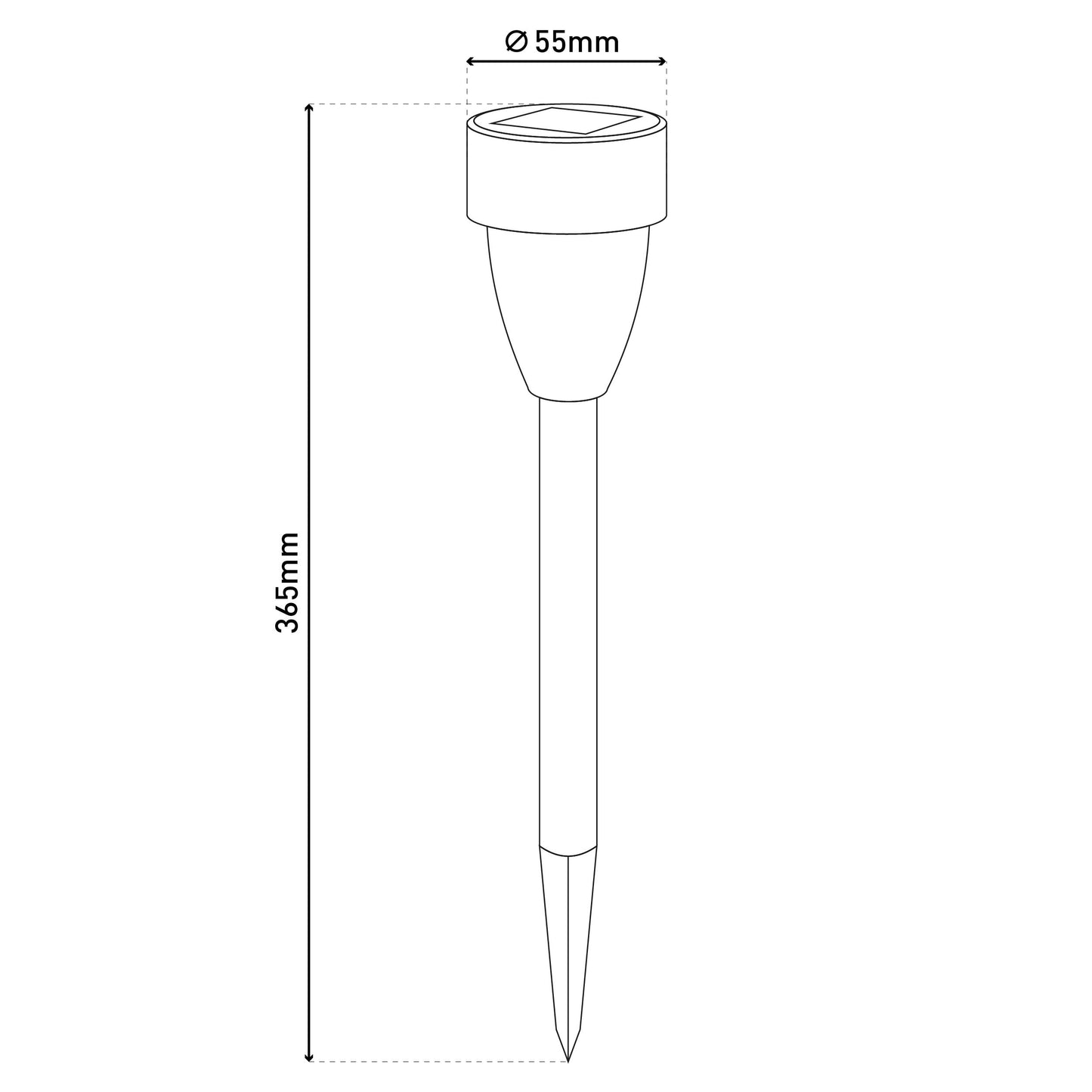 6er-Set LED Solar-/Außenleuchte "CYRAL" inkl. Erdspieß