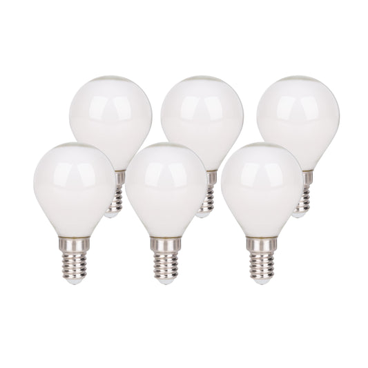6er-Set E14 LED Leuchtmittel "DAFFY" H: 7,7cm warmweiß