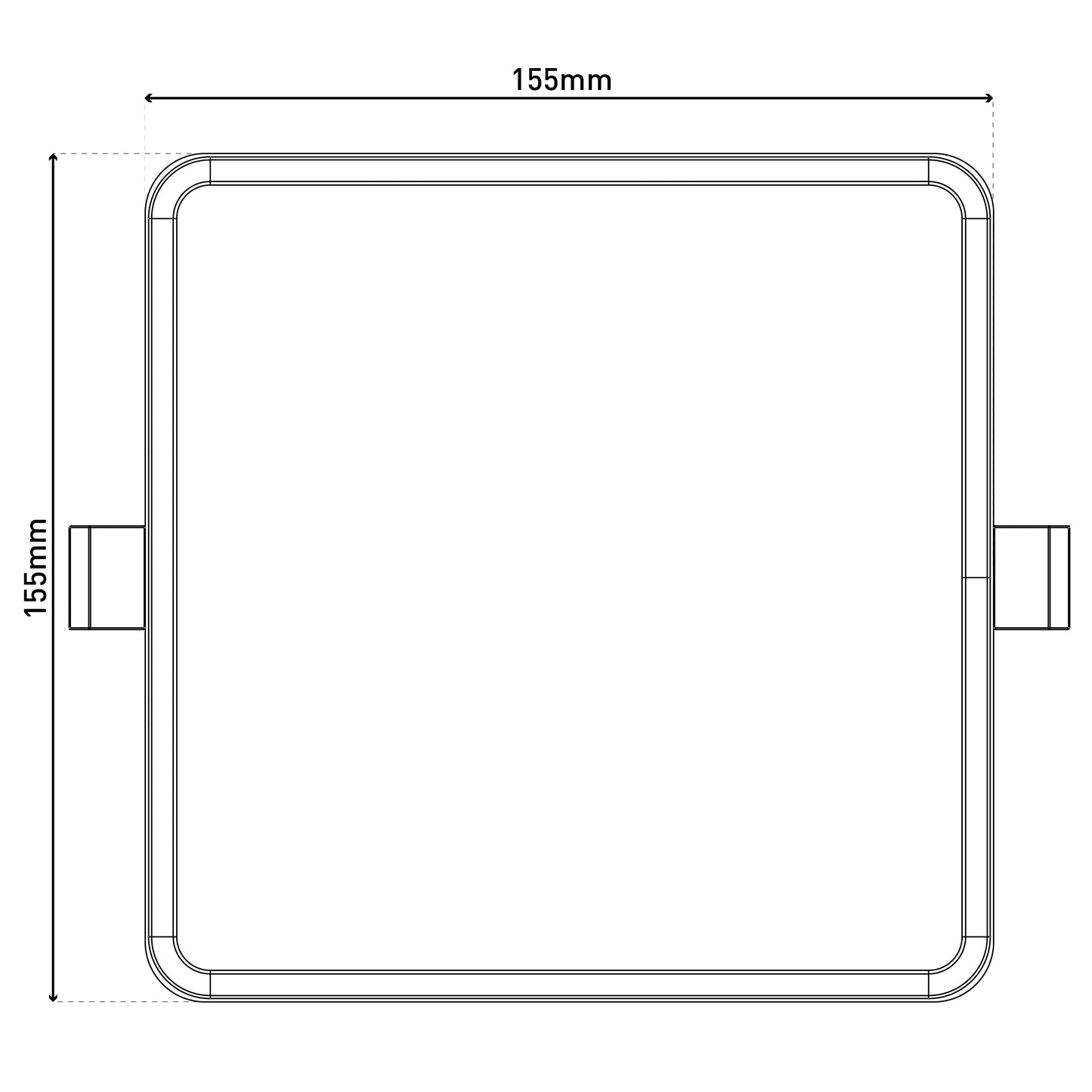 LED Einbauleuchte "SUMA" L/B: 15,5cm