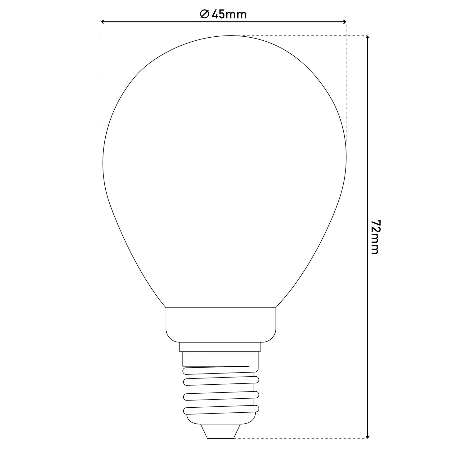6er-Set E14 LED Leuchtmittel "DAFFY" dimmbar