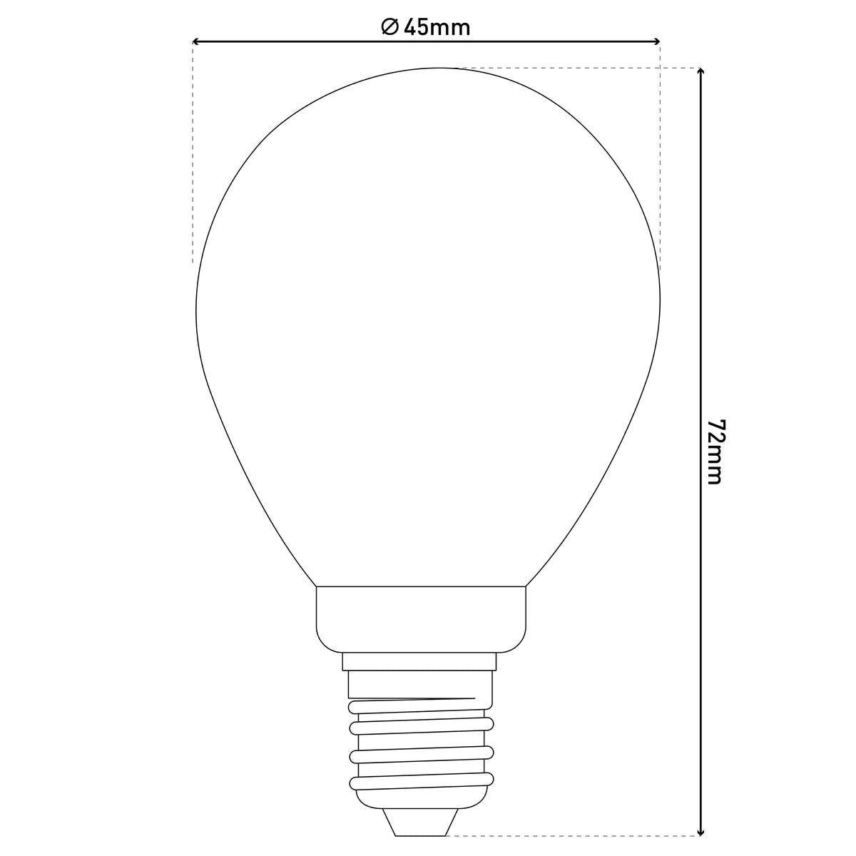 6er-Set E14 LED Leuchtmittel "DAFFY" dimmbar