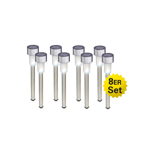 8er-Set LED Solar-/Erdspieß "EDDA"