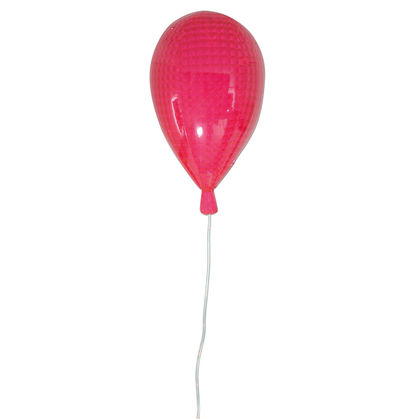 LED Dekoballon aus Kunststoff in Pink, mit integrierter LED