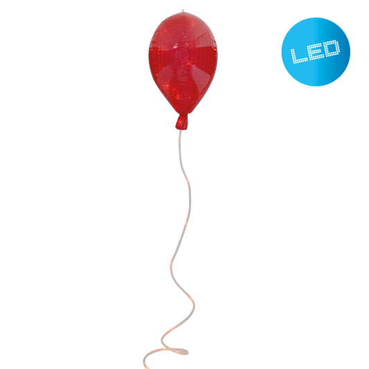 LED Dekoballon H: 50cm rot