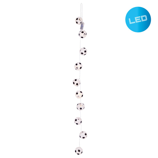 10er LED Lichterkette "Fußball" indoor