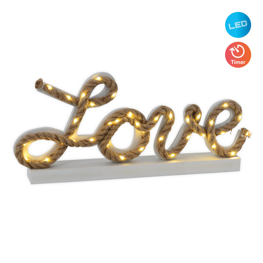 LED Deko-/Tischleuchte "LOVE" H: 20cm
