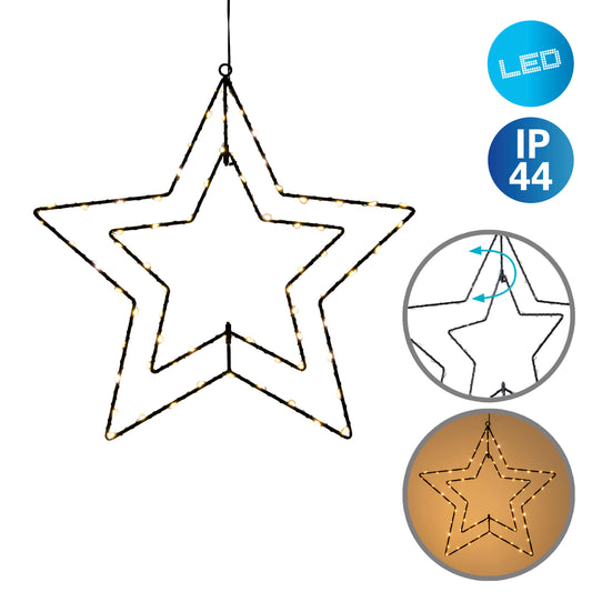LED Outdoor Weihnachtsleuchte "Stern" Ø: 40 cm