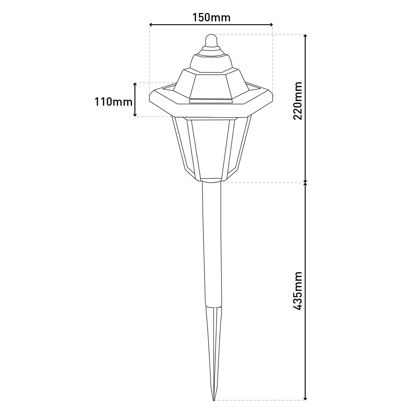 3er-Set LED Solar-/Erdspieß-/Wandleuchte 2-in-1